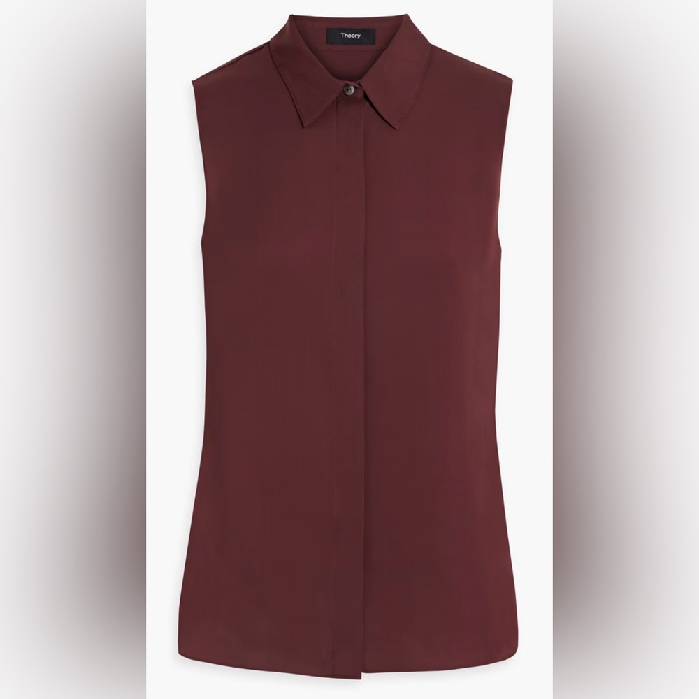 Theory Silk Sleeveless Blouse